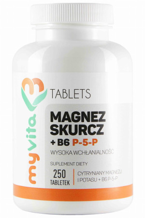 MyVita Magnez skurcz P5P Magnez + Potas + B6, 250 tabl