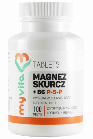 MyVita Magnez skurcz P5P Magnez + Potas + B6 (100tabl)