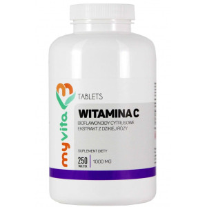 MyVita Witamina C 1000 mg dzika róża + bioflawonoidy 250 tabl