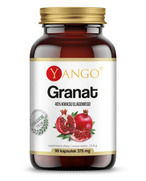 Yango Granat ekstrakt ze skórki 50:1 ( 40% kwas elagowy ) 90 kaps.