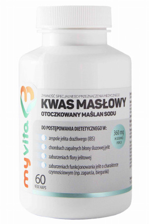 MyVita, Kwas masłowy (Maślan sodu), 60 kapsułek