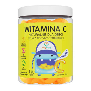 MyVita WITAMINA C Naturalne żelki z pektyny cytrusowej 120 sztuk