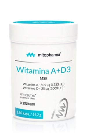 Mito-Pharma Witamina A + D3 MSE 120 kapsułek Dr Enzmann
