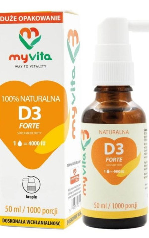 Myvita Witamina D3 FORTE Quali-D krople 4000 IU 50 ml