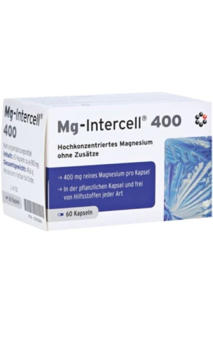 Magnez Mg-Intercell 400 mg (60 kapsułek) Intercell