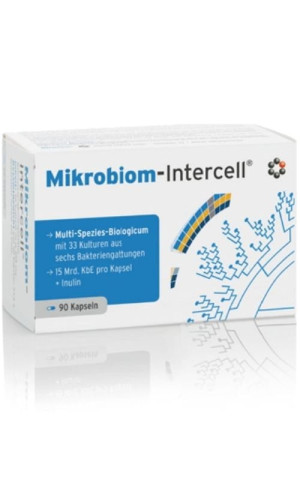 Mikrobiom 90 kapsułek Intercell Naturalny probiotyk 33 szczepy Intercell