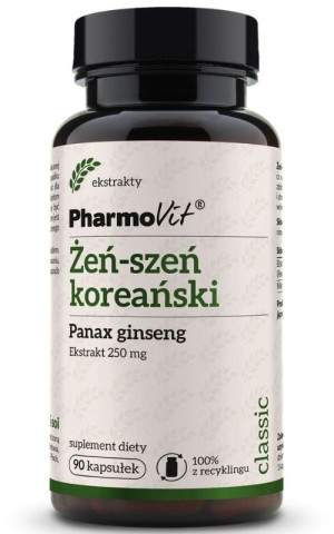 Pharmovit Classic Żeń-szeń koreański Panax ginseng 250 mg (90 kaps)