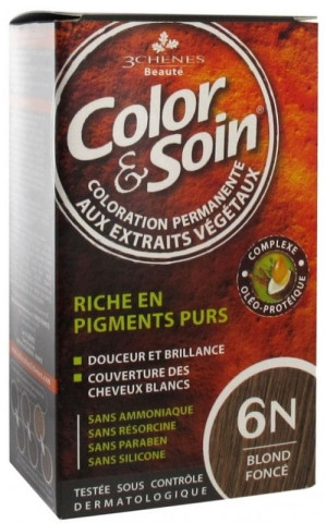 Color & Soin farba do włosów (ciemny blond) 6N 135ml