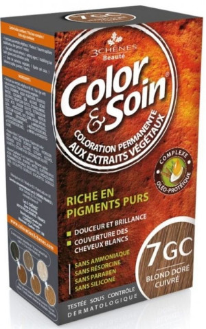 Color & Soin farba do włosów (złocisty miedziany blond) 7GC 135ml
