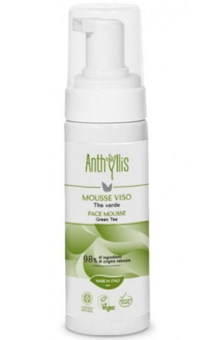 Pianka oczyszczająca do mycia twarzy z zieloną herbatą 150 ml Anthyllis
