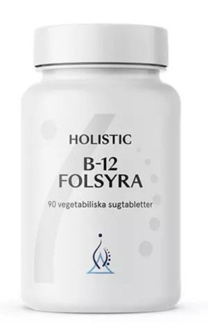 Holistic Witamina B12 Metyl 1000µg + kwas foliowy 400µg 90 tabletek