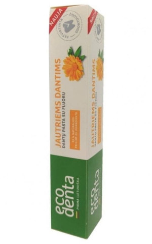 Pasta do zębów wrażliwych z ekstraktem nagietka rumianku awokado 75ml, Ecodenta