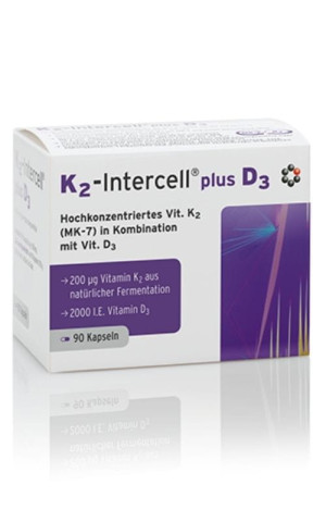Witamina K2 - Intercell plus D3 90 kapsułek Intercell