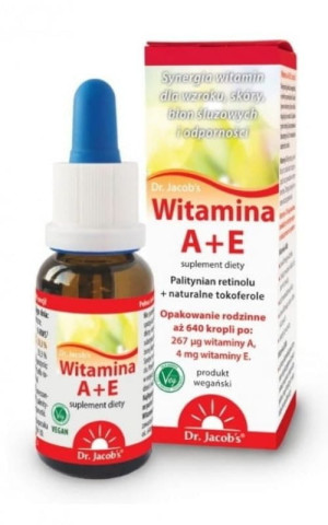 Witamina A+E (Naturalne Tokoferole) 20ml Dr. Jacobs