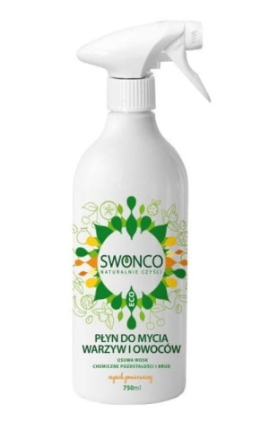 Płyn do mycia warzyw i owoców 750ml Swonco zapach pomarańczy
