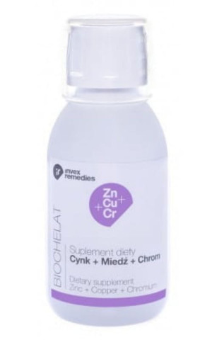 Biochelat Cynk, Miedź, Chrom 150 ml Invex Remedies