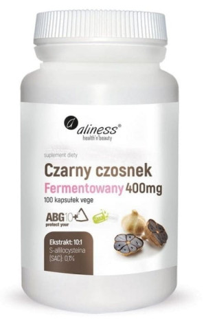 Aliness Czarny czosnek fermentowany 400 mg 100 kaps
