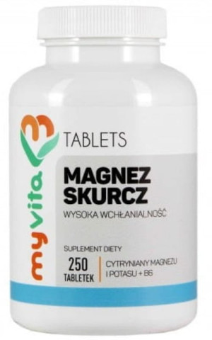 MyVita Magnez skurcz Magnez + Potas + B6 (250tabl)
