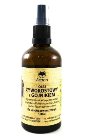 Olej żywokostowy z gojnikiem 100 ml, Astron