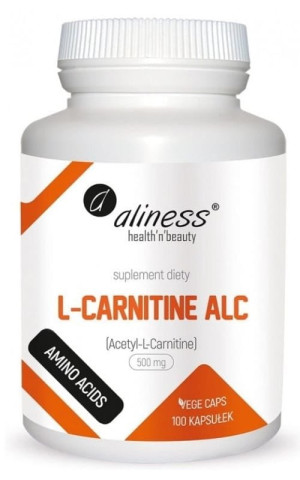 Aliness L-carnitine ALC karnityna 500mg 100 kaps