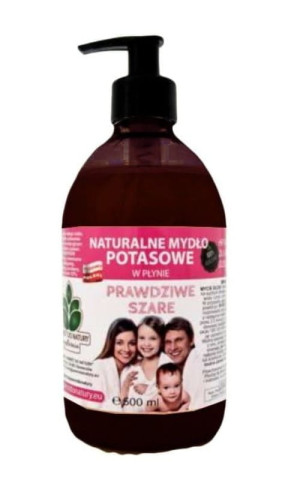 Naturalne mydło potasowe w płynie hipoalergiczne szare 500 ml Powrót do Natury