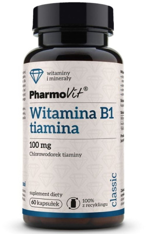 Pharmovit Classic Witamina B1 tiamina 100 mg (60 kaps.)