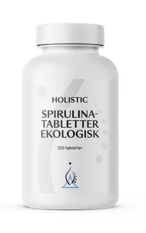 Holistic Spirulinatabletter Spirulina platensis 250 tabletek