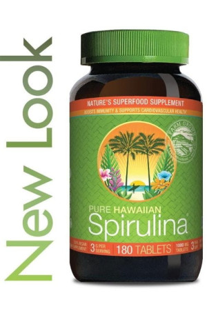 Spirulina Hawajska Pacifica 1000 mg (180 tabletek) Cyanotech