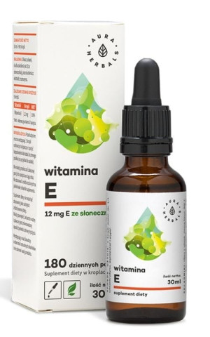 Witamina E w kroplach (30ml) Aura Herbals