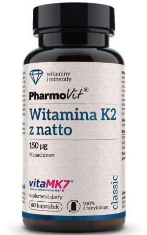 Pharmovit Classic Witamina K2 z natto 150 mcg 60 kapsułek