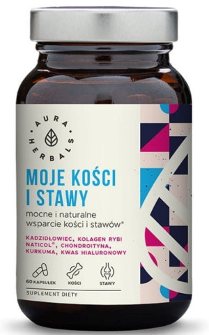 Moje Kości i Stawy Mocne Wsparcie 60 kapsułek Aura Herbals