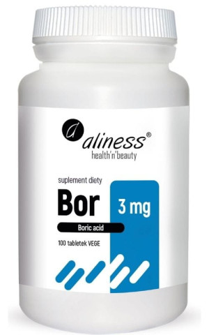 Aliness Bor 3 mg (kwas borowy) 100 tabl