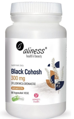 Aliness Black Cohosh 300mg (PLUSKWICA GRONIASTA) 90 kaps