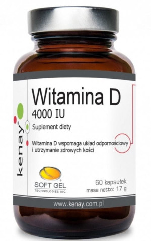 Kenay Witamina D3 4000 IU 60 kapsułek