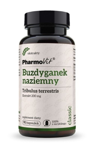 Pharmovit Classic Buzdyganek naziemny 4:1 200 mg 90 kaps. Tribulus terrestris