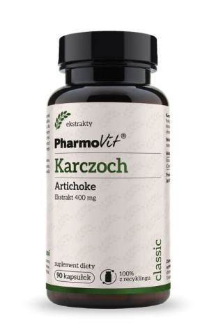 Pharmovit Classic Karczoch 400 mg artichoke ekstrakt 4:1 90 kaps.