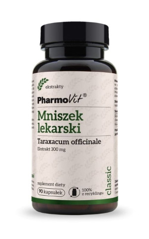 Pharmovit Classic Mniszek lekarski 4:1 300 mg 90 kapsułek