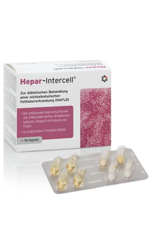Hepar Intercell wsparcie wątroby 96 kapsułek