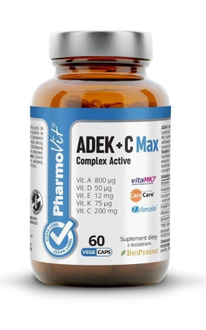 Pharmovit Clean Label ADEK + C Max Complex Active 60 kaps wege