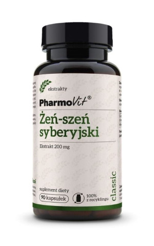 Pharmovit Classic Żeń-szeń syberyjski ekstrakt 200 mg (90 kaps)