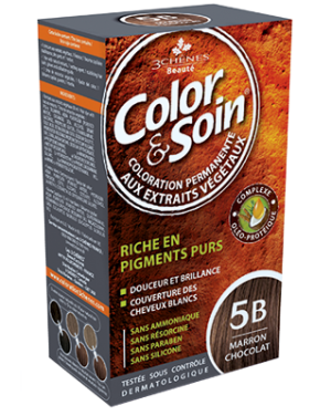 Color & Soin farba do włosów (brąz czekolada) 5B 135ml