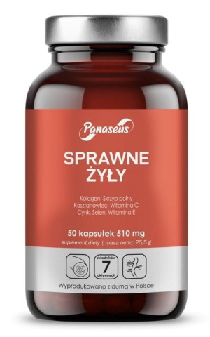 Panaseus Sprawne żyły 50 kapsułek