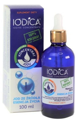 Naturalny koncentrat jodu 100 ml (szkło) Iodica