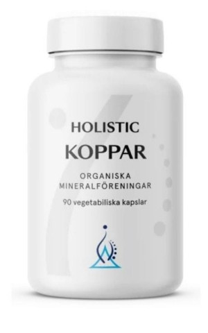 Holistic Koppar Miedź łatwo przyswajalne związki miedzi 2 mg 90 kaps.