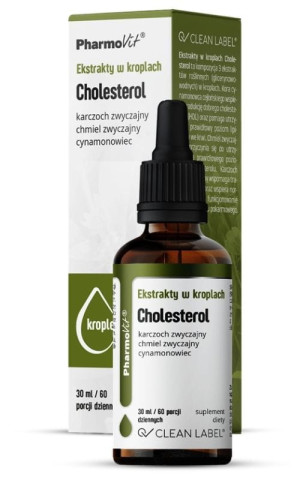 Pharmovit Clean Label Ekstrakty w kroplach Cholesterol 30 ml