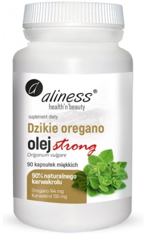 Aliness Olej z dzikiego Oregano Strong 90 kaps