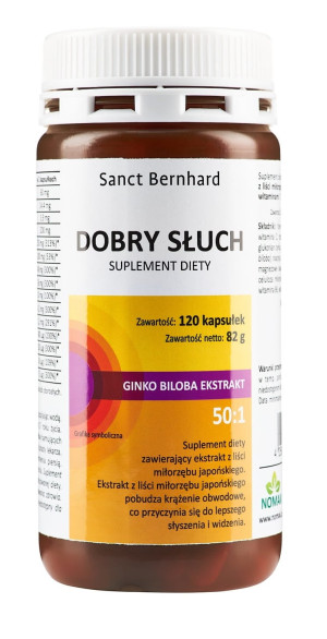 Dobry słuch 120 kapsułek Sanct Bernhard
