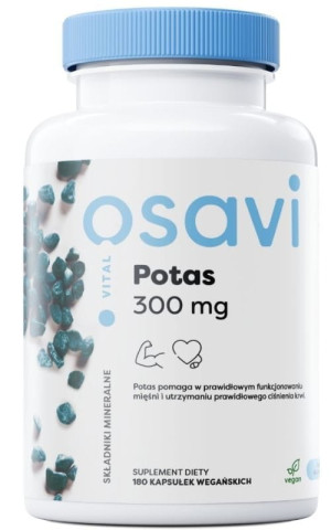 Osavi Potas cytrynian 300 mg - 180 kapsułek