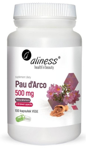 Aliness Pau dArco (sproszkowana kora Lapacho) 500mg 100 kaps