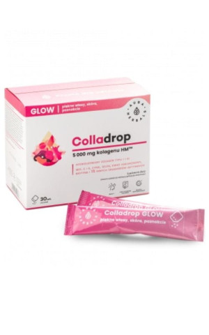 Colladrop Glow kolagen morski 5000 mg 30 saszetek Aura Herbals